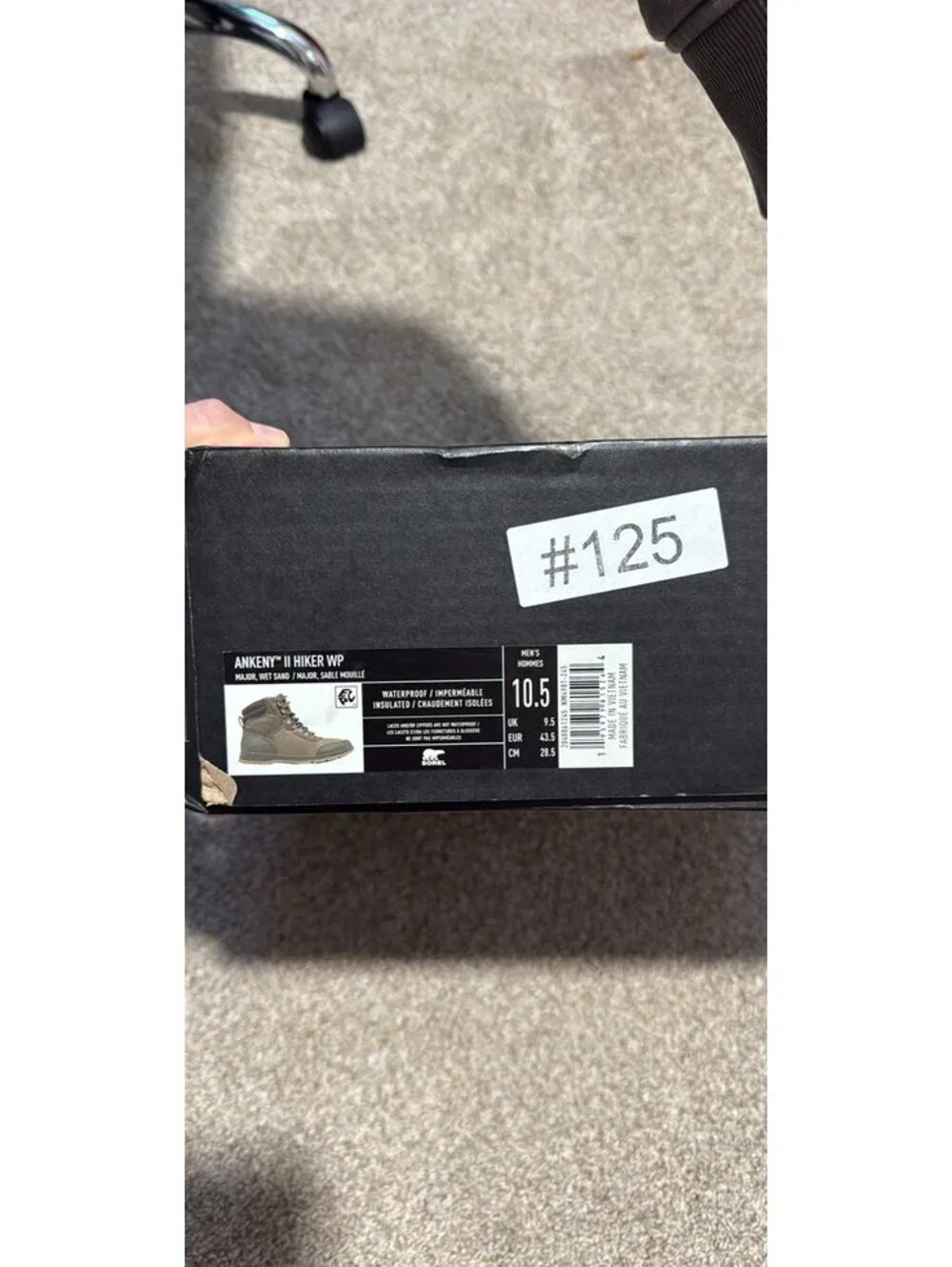 Sorel Ankeny II Hiker WP Hiking Boots - Men's Size 10.5